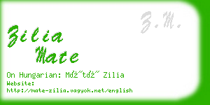 zilia mate business card